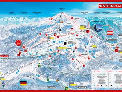 Pistenplan Steinplatte Winklmoosalm