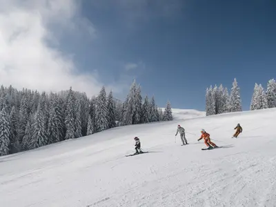 Skifahren auf der Steinplatte © Freezing Motions