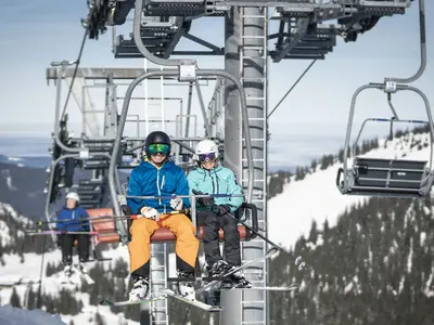 Sessellift im Skigebiet Spitzingsee-Tegernsee © Alpenbahnen Spitzingsee / Dietmar Denger