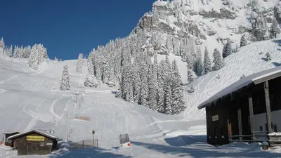 Bocksteinlift mit Piste