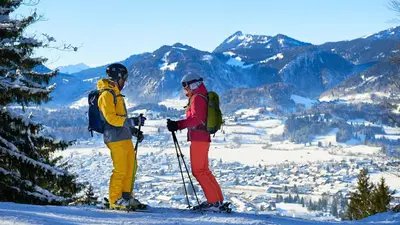Blick auf Oberstdorf vom Nebelhorn aus