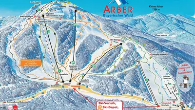 Pistenplan Großer Arber