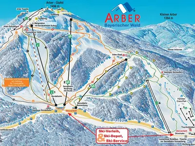 Pistenplan Großer Arber