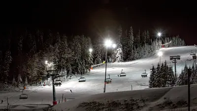 Nachtskilauf am Großen Arber