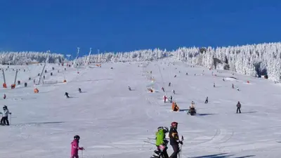 Skihang an der Freilichtbühne am Fichtelberg
