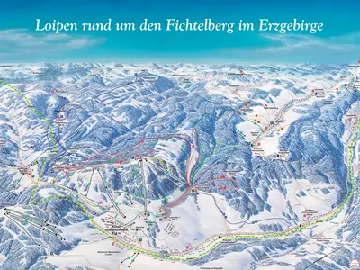Pistenplan Fichtelberg im Erzgebirge