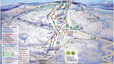 Pistenplan Skiarena Silbersattel