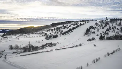 Blick ins Skigebiet Willingen