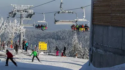 Auffahrt zur Bergstation Winterberg