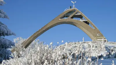 Die Skisprungschanze St. Georg in Winterberg