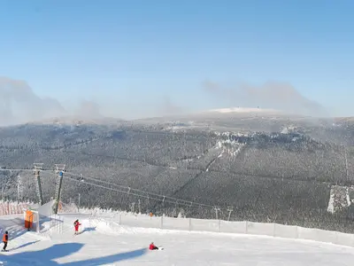 Nordhang am Wurmberg mit Blick auf den Brocken © Wurmbergseilbahn Braunlage