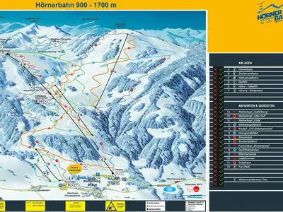 Pistenplan Bolsterlang Hörnerbahn