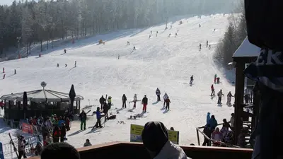 Befahrene Piste Brünnlhang