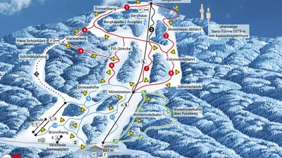 Pistenplan Hohenbogen