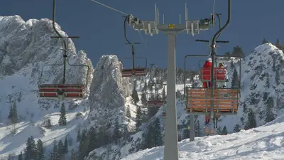 Blick auf den Sessellift