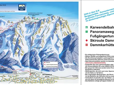 Pistenplan Karwendel / Dammkar
