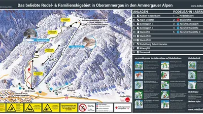 Winter Panoramakarte Kolben