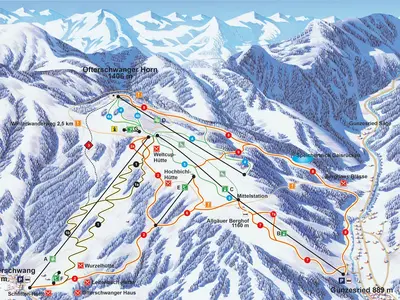 Pistenplan Ofterschwanger Horn