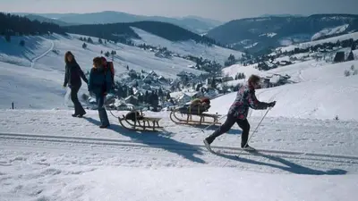 Unterwegs mit dem Schlitten oder auf Langlaufski