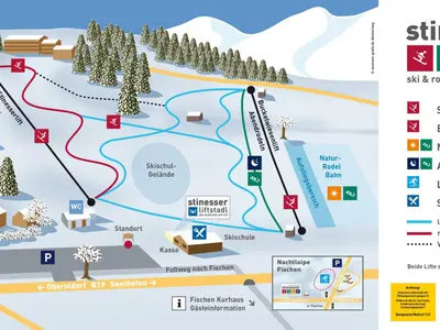 Pistenplan Fischen - Stinesser