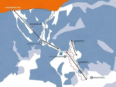 Pistenplan Unternberg