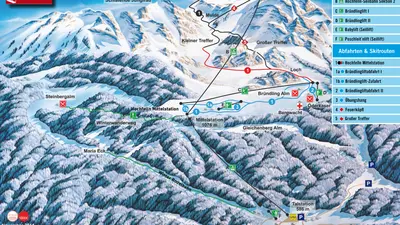 Pistenplan Hochfelln