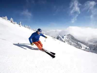 Skifahrer am Hochfelln © Tourismusverbund Bergen-Siegsdorf / Michael Namberger