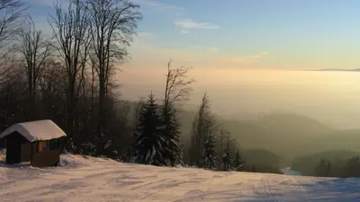 Piste im Skigebiet Voithenberg-Gibacht