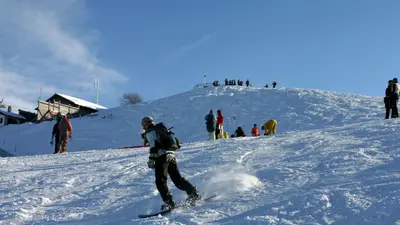 Snowboarden am Hörnle