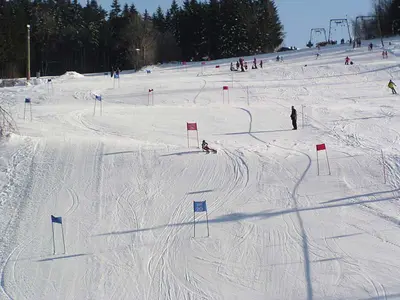 Blick auf die Piste © Skilifte Göttel