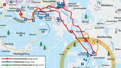 Pisten- und Loipenplan Waldkirchen