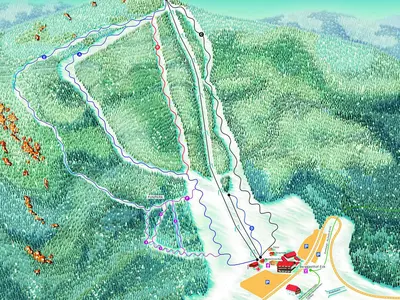 Pistenplan Eck - Wintersportzentrum