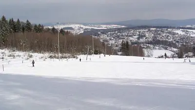 Blick in das Skigebiet Freyung