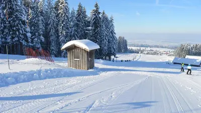 Blick von der Piste ins TAl