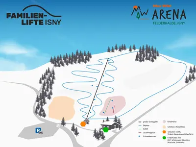 Pistenplan Max Wild Arena Isny / Felderhalde