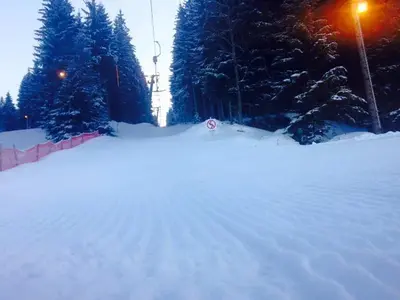 Schlepplift am Abend © Skizentrum Thoma