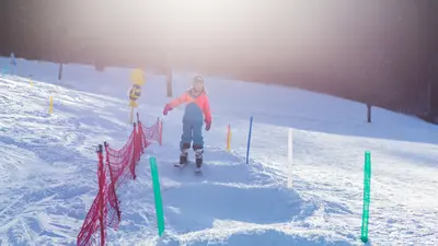 Skifahrenlernen in Waldau