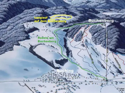 Pistenplan Buching - Buchenberg