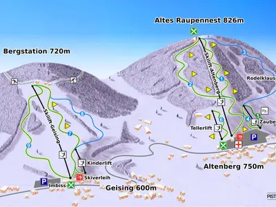 Pistenplan Altenberg