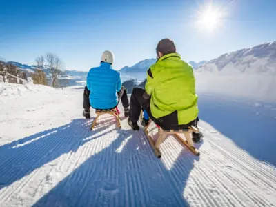Rodeln in Oberaudorf © Chiemsee-Alpenland Tourismus, Thomas Kujat