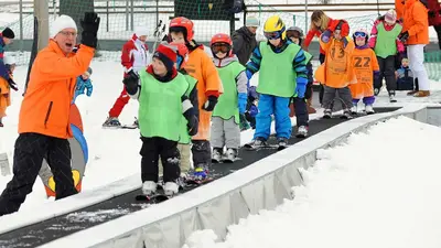 Kinderskikurs auf dem Zauperteppich in Holzhau