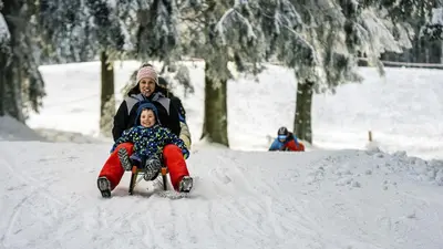 Rodeln an der Wasserkuppe