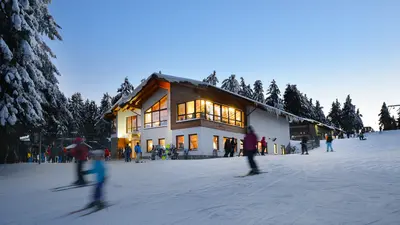 Hütte in der Ski- und Rodelarena Wasserkuppe