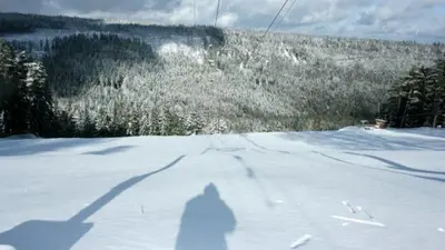 Blick über den Skihang