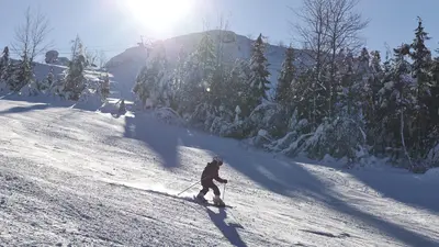 Auf der Piste am Silberberg