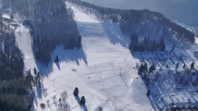 Luftaufnahme vom Skigebiet Albstadt-Tailfingen