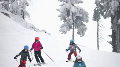 Skifahren am Götschen