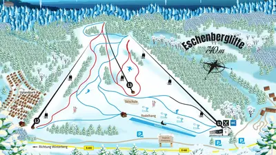 Pistenplan Eschenberglifte