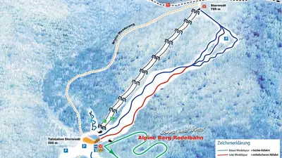 Pistenplan Skisportzentrum Sternrodt