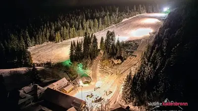 Nachtski an den Skiliften Kaltenbronn